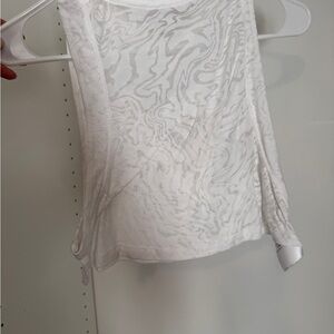 Lululemon white patterned tank top